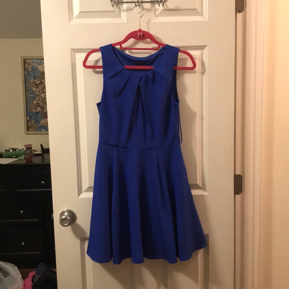 Express blue cocktail dress